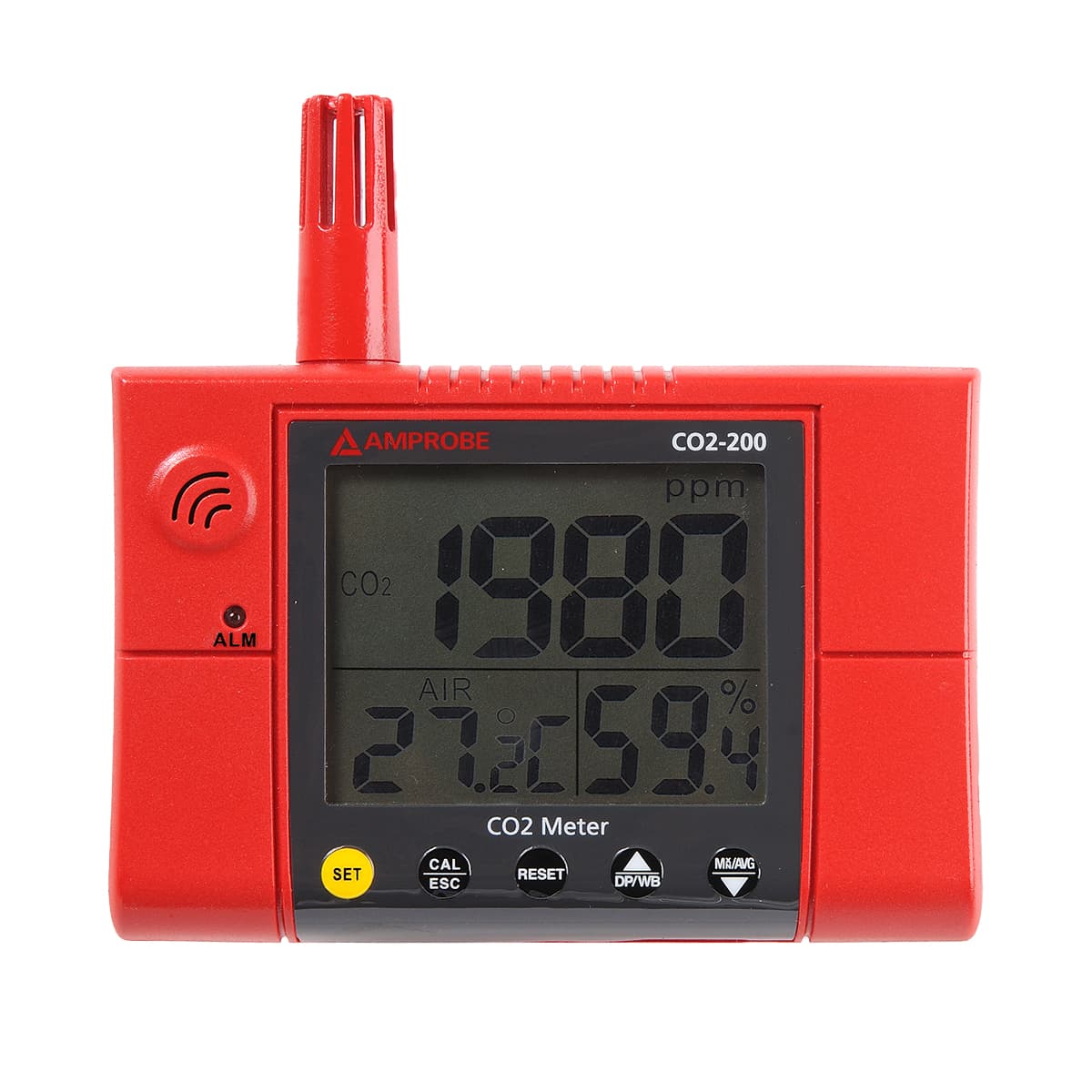 imagen principal de producto Medidor de dióxido de carbono, humedad rel, punto de rocío y Temp. CO2-200