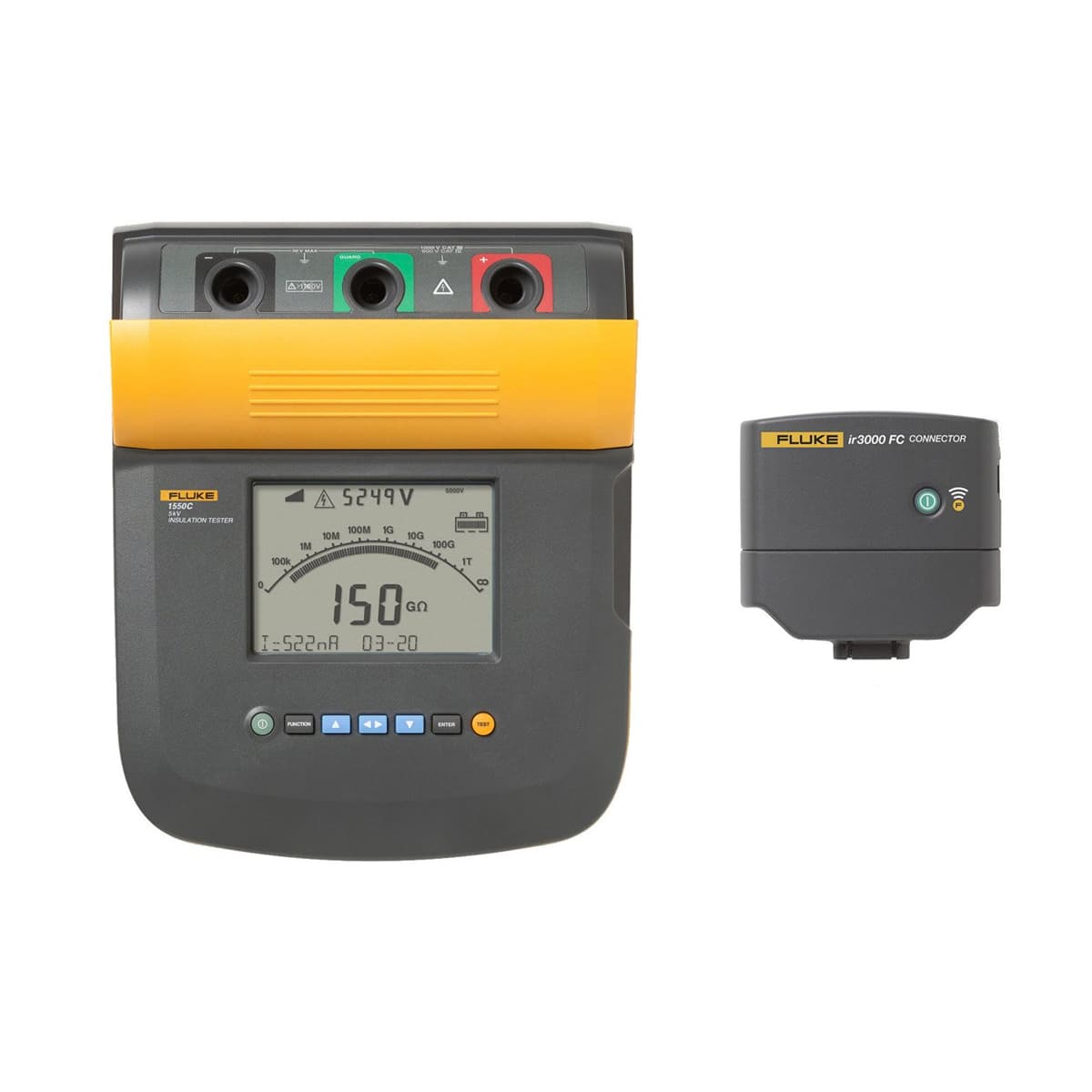 imagen principal de producto 10KV INSULATION TESTER WITH IR 3000FC 1550 CONNECTOR FLUKE-1555 FC