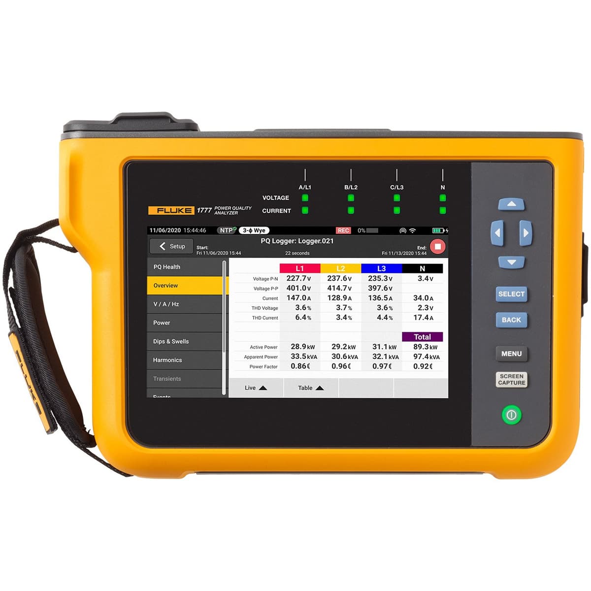 imagen principal de producto FLUKE-1777,POWER QUALITY ANALYZER FLUKE-1777