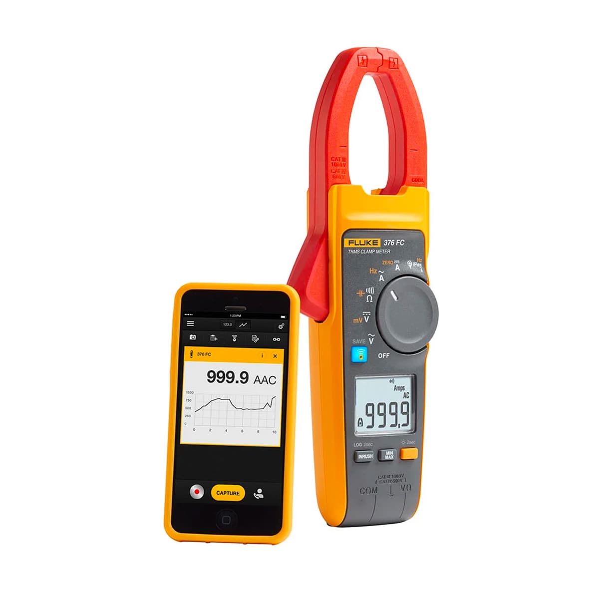 imagen principal de producto Pinza CA/CC hasta 1000A. Fluke Connect FLUKE-376 FC