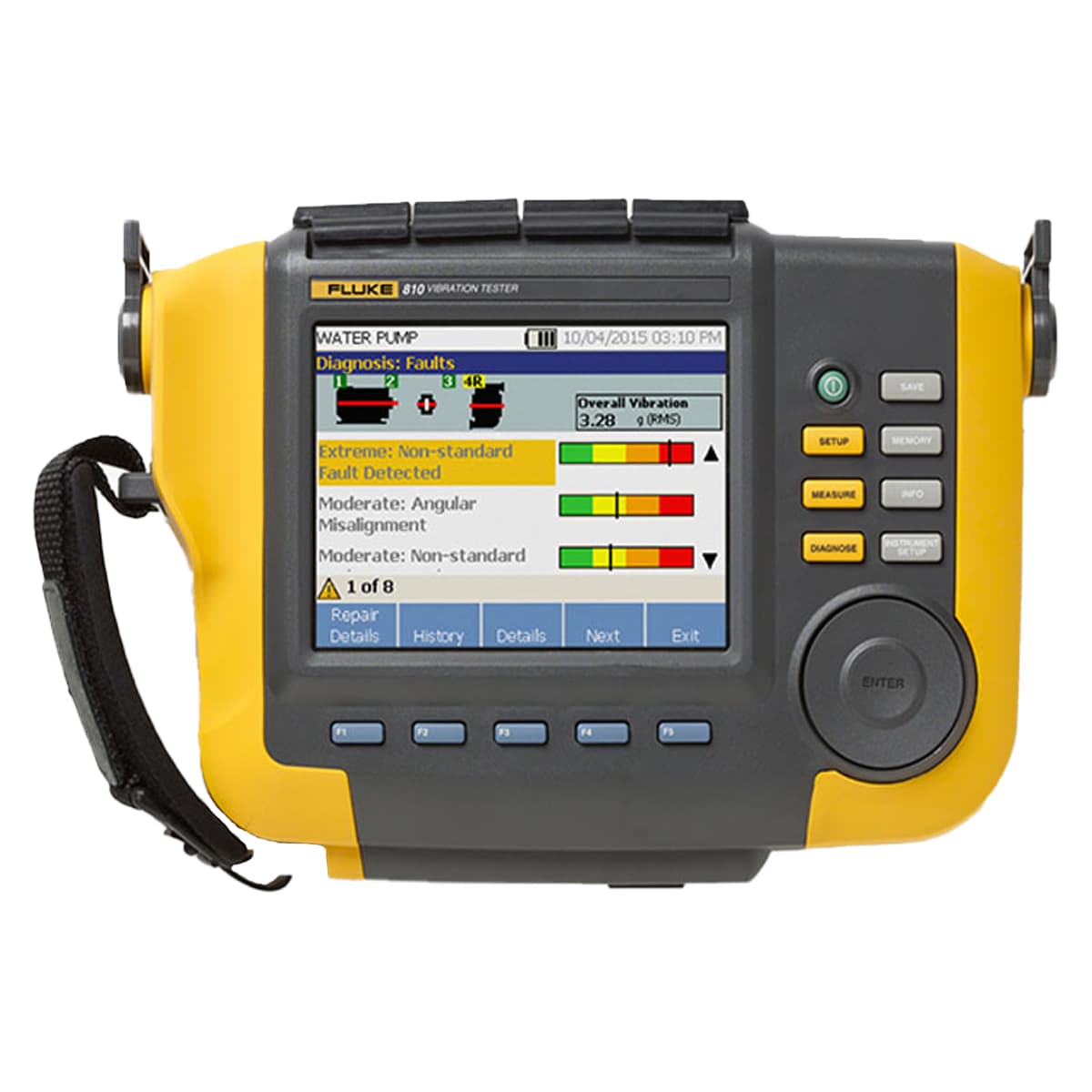 imagen principal de producto Analizador de vibraciones con tecnología de diagnóstico. FLUKE-810