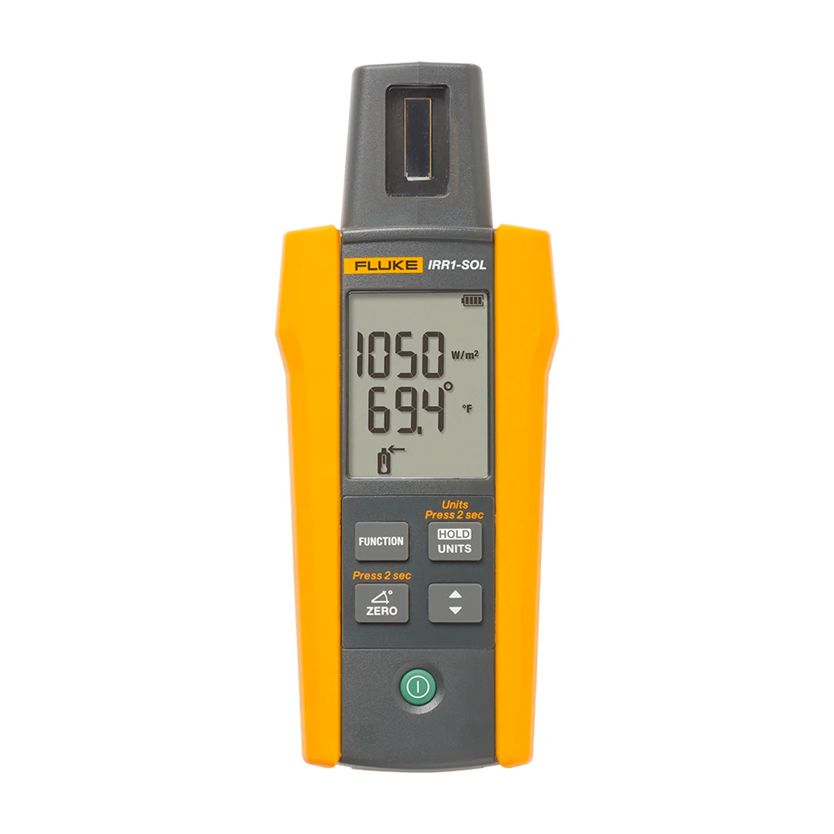 imagen principal de producto SOLAR IRRADIANCE METER,W/TEMP PROBE,CARRY CASE FLK-IRR1-SOL