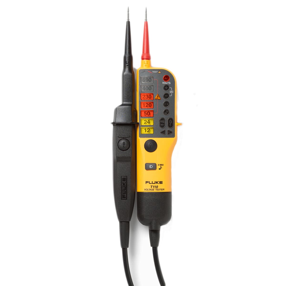 imagen principal de producto Comprobador eléctrico con leds para detectar tensión entre 12 y 690V FLUKE-T110