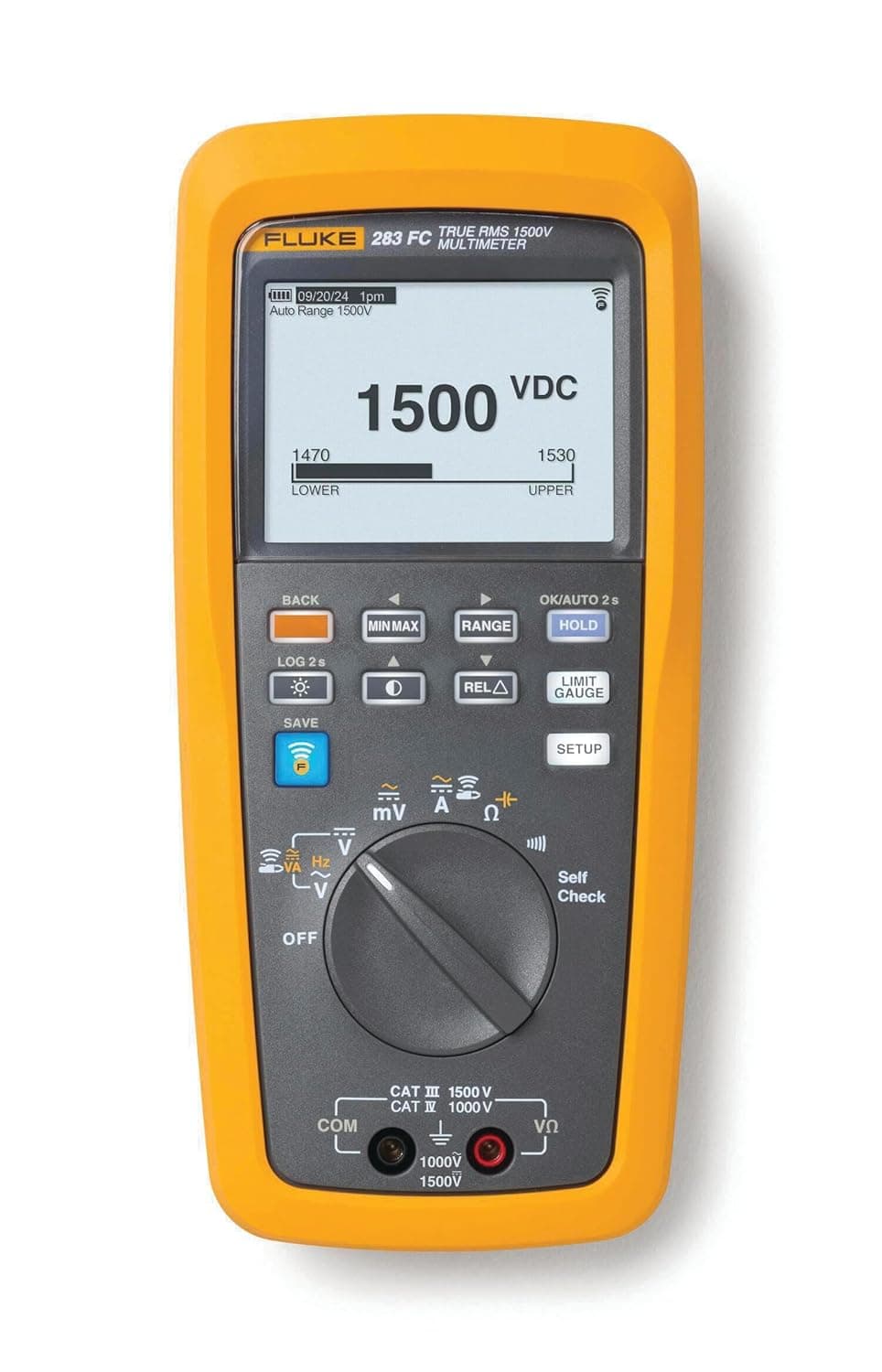 imagen principal de producto Multímetro inalámbrico CAT III de 1500 V, multímetro TRMS CAT IV de 1500 V FLUKE-283FC